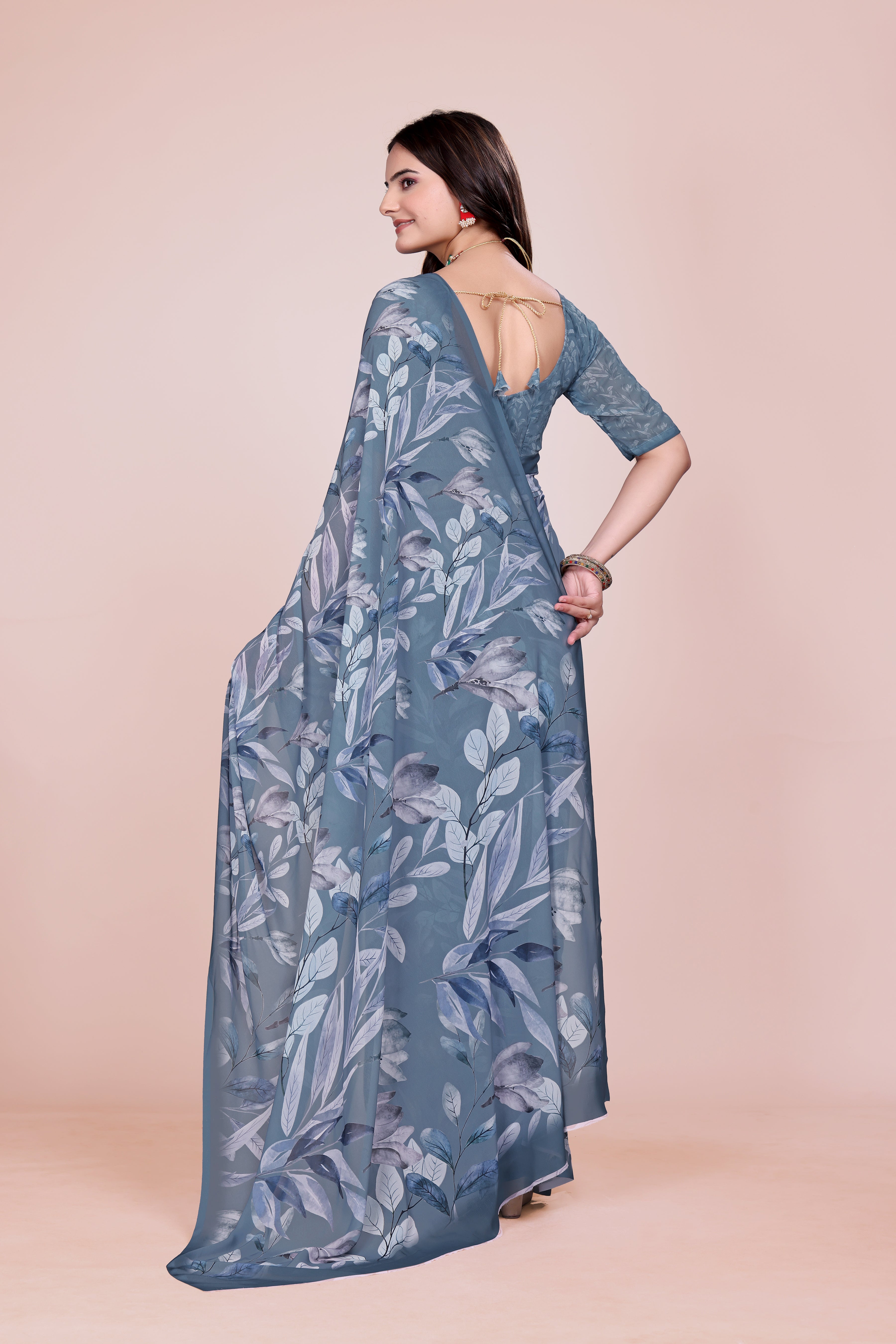Livid Blue Weightless Milli Saree