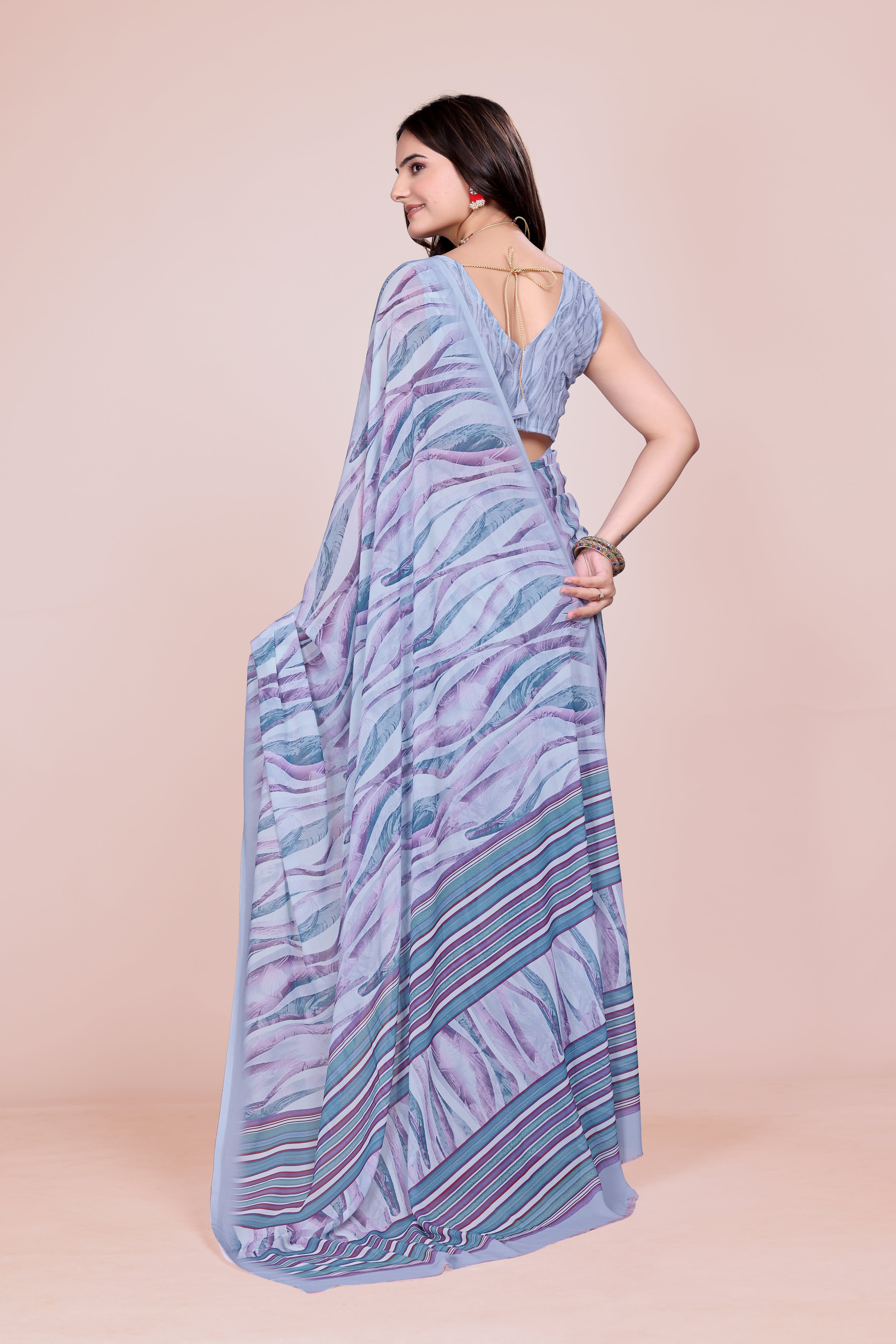 Lilac Purple Weightless Milli Saree