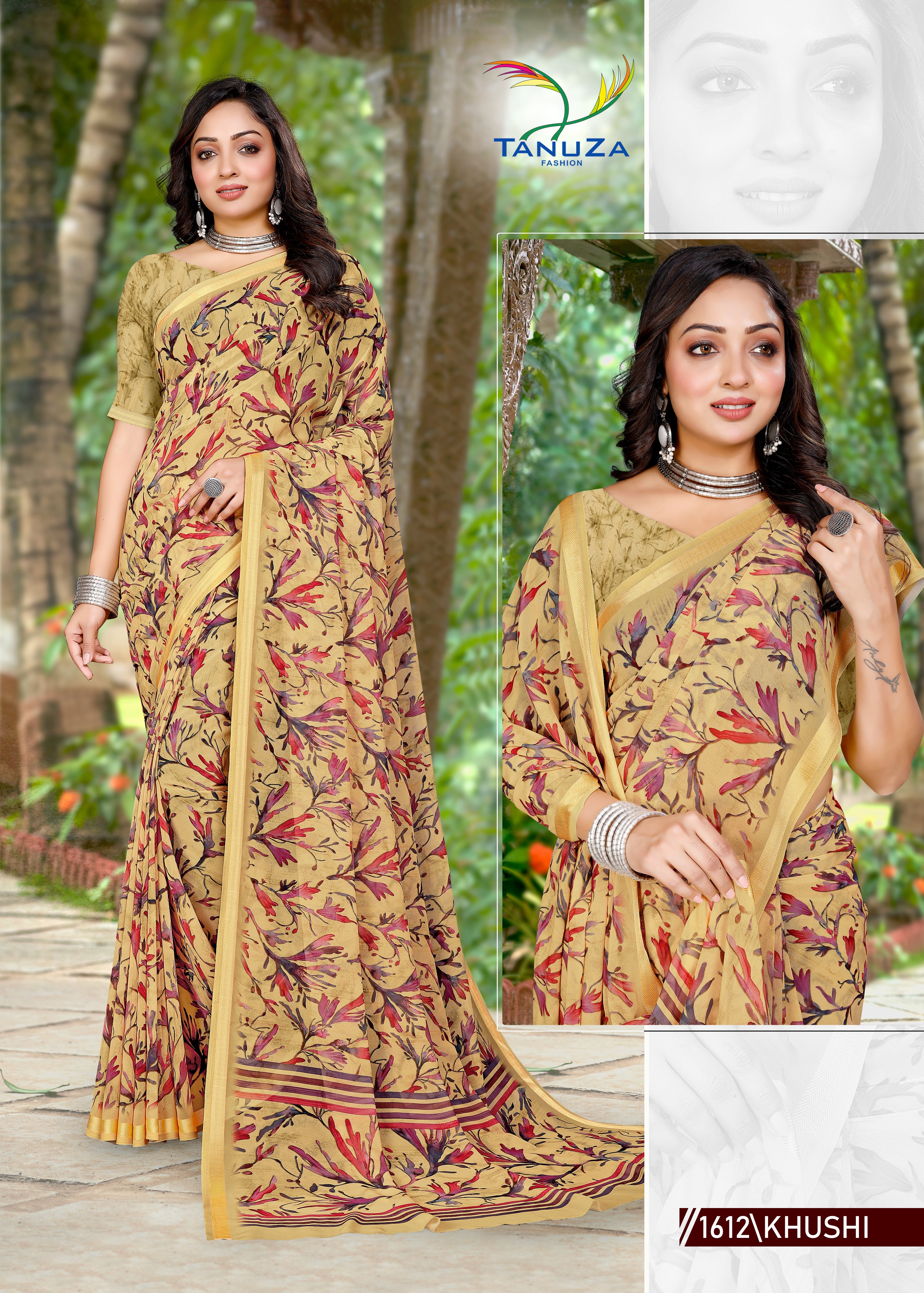 Mustard Yellow Weightless Saree With Viscose Boarder