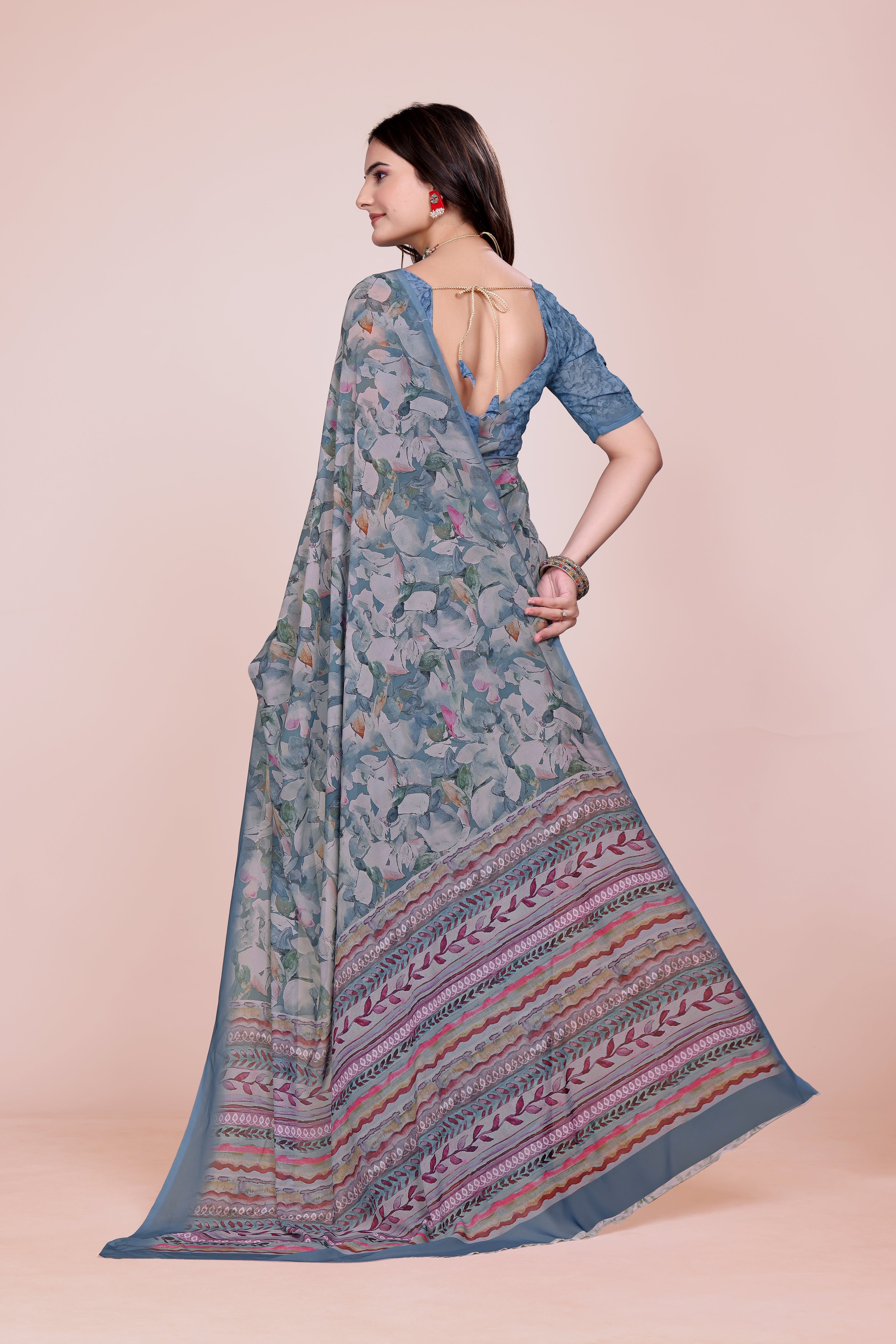 Irish Blue Weightless Milli Saree