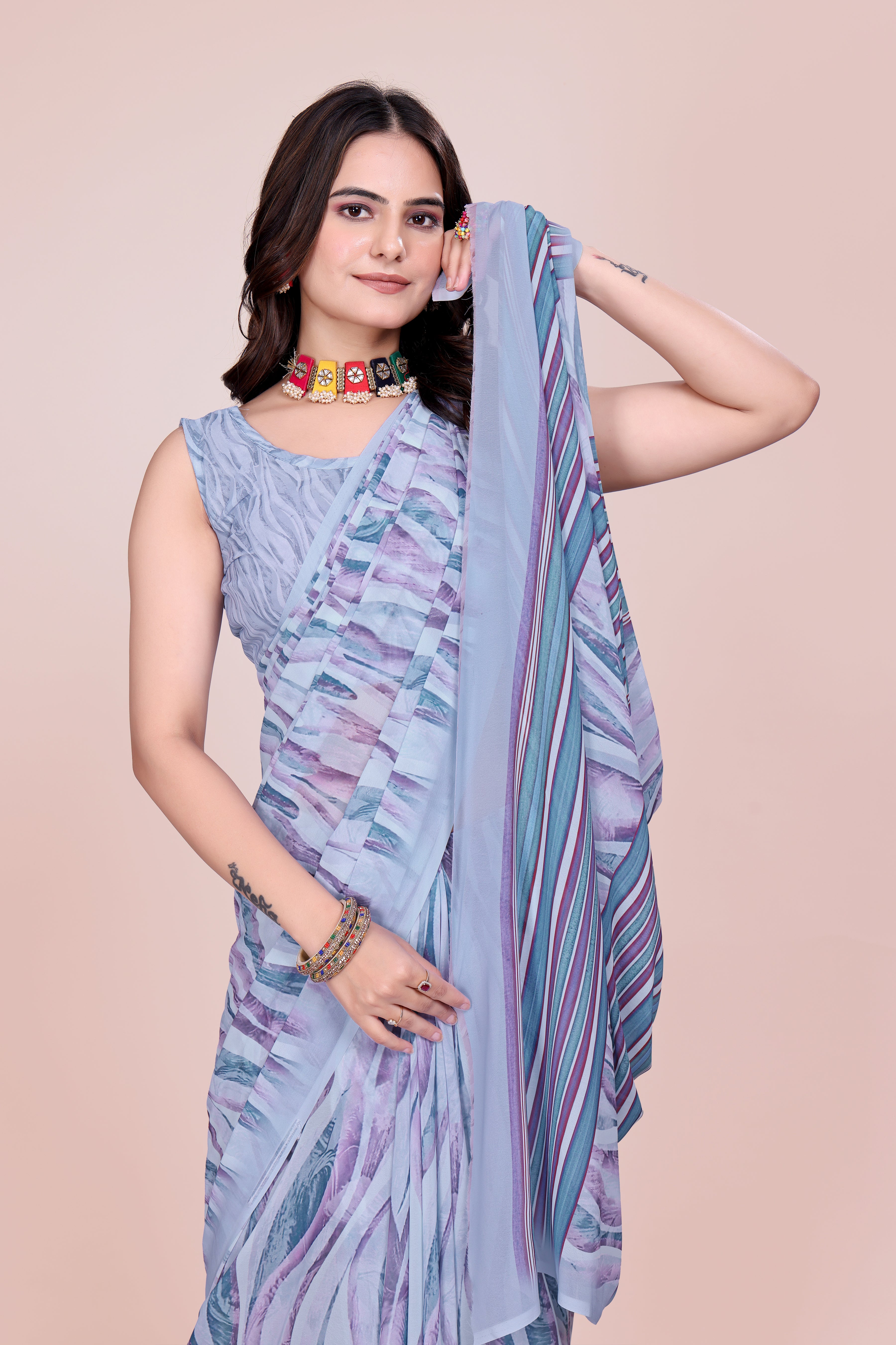 Lilac Purple Weightless Milli Saree