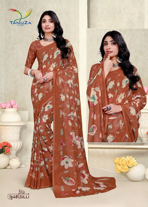 Light Brown Silli Saree