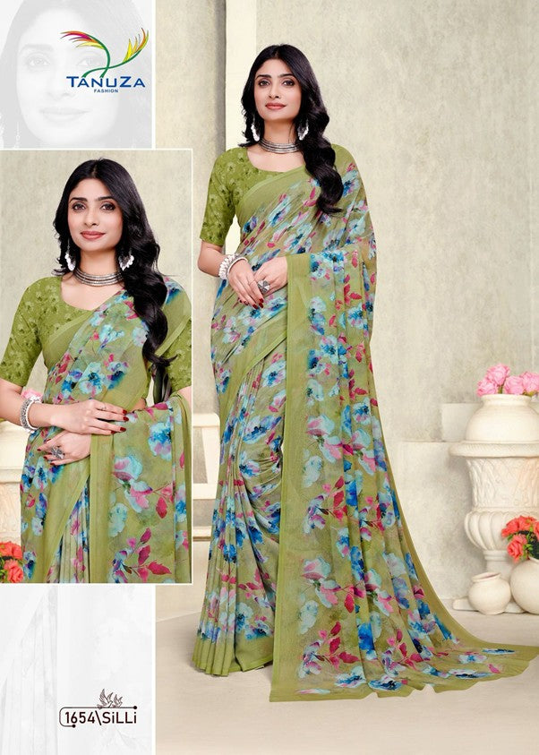 Green Silli Saree