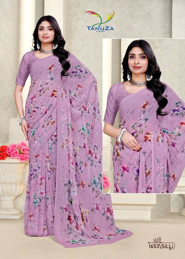 Purple Silli Saree