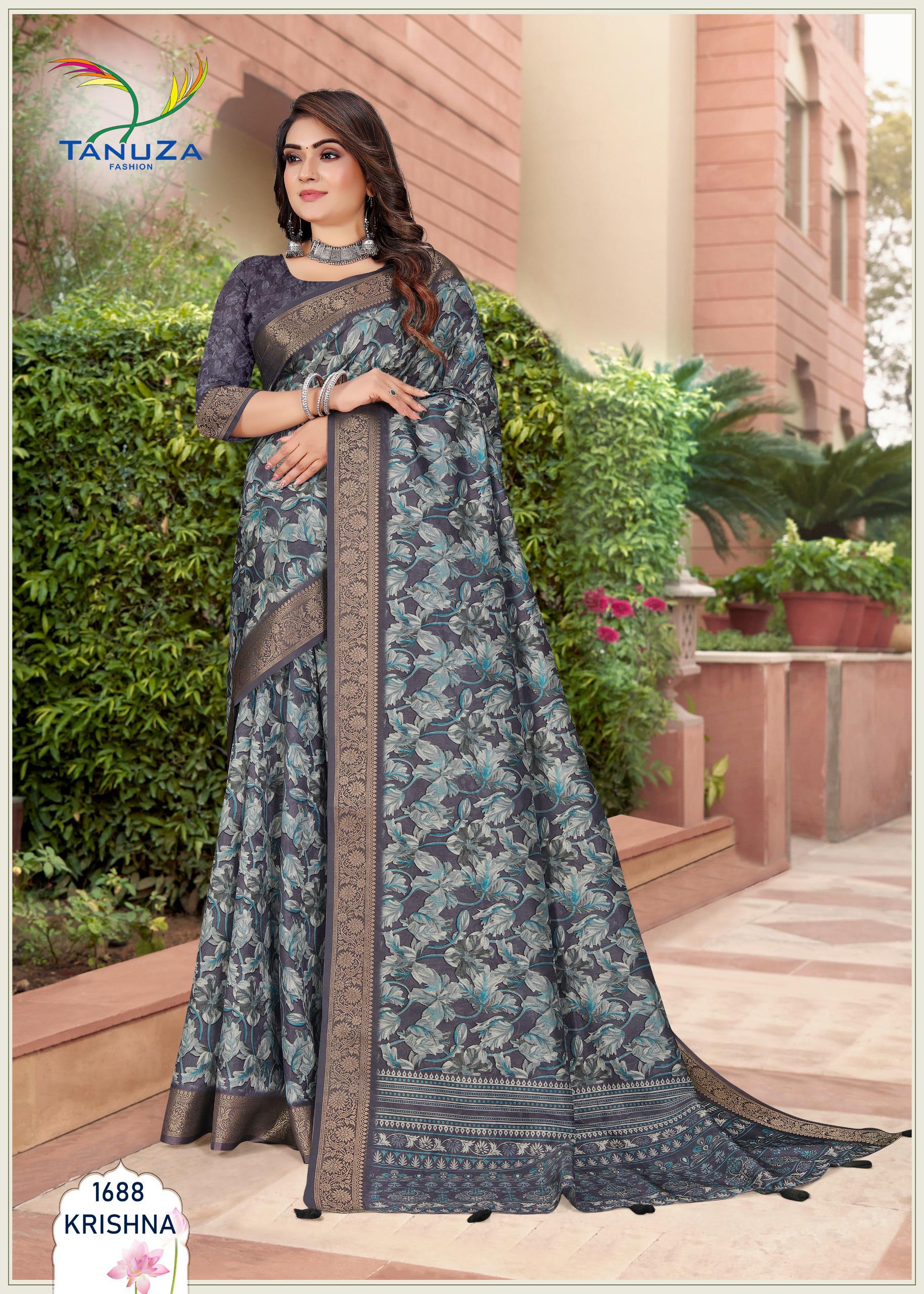 Livid Grey Dolla Jacquard Silk Saree