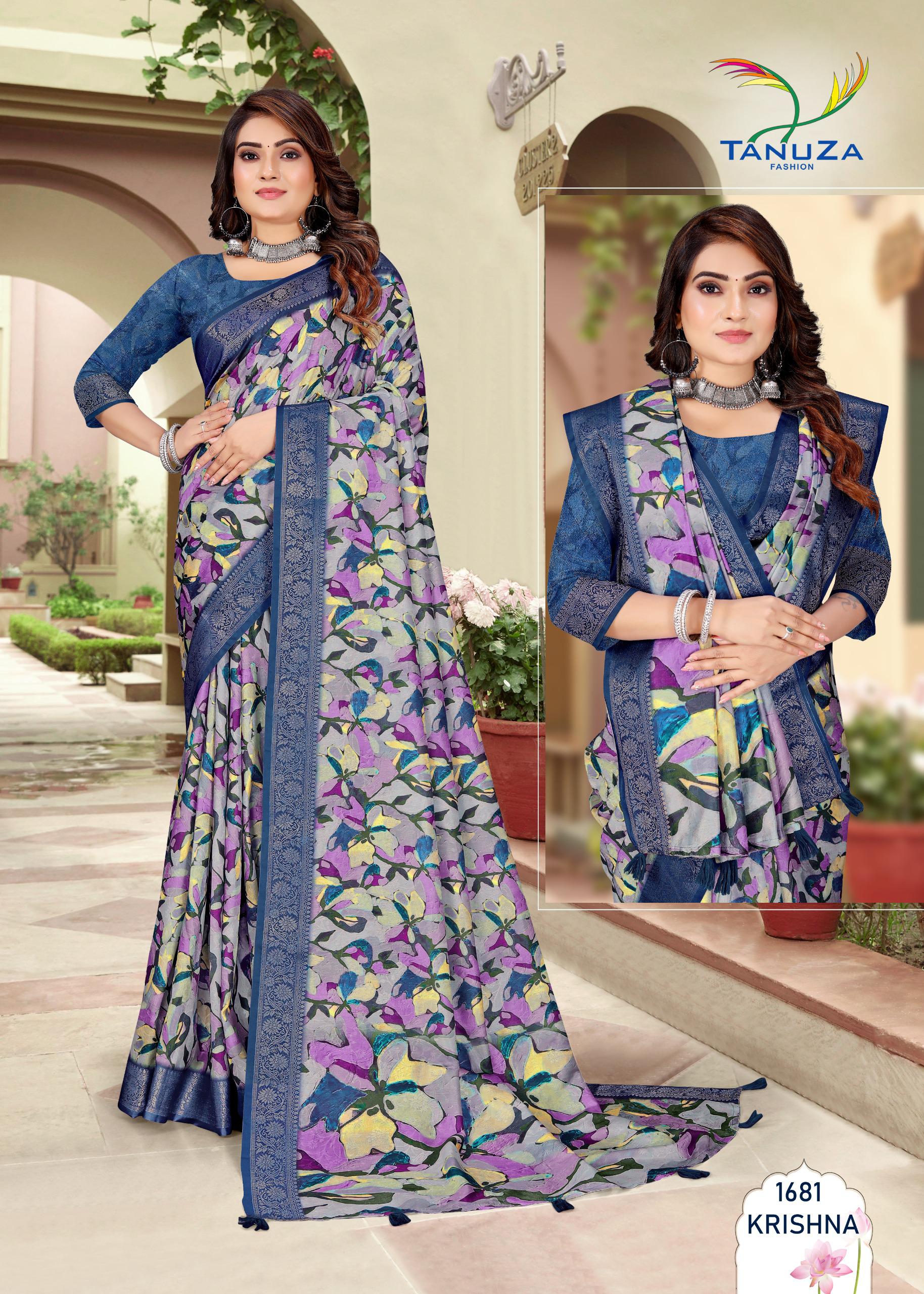 Cobalt Blue Dolla Jacquard Silk Saree
