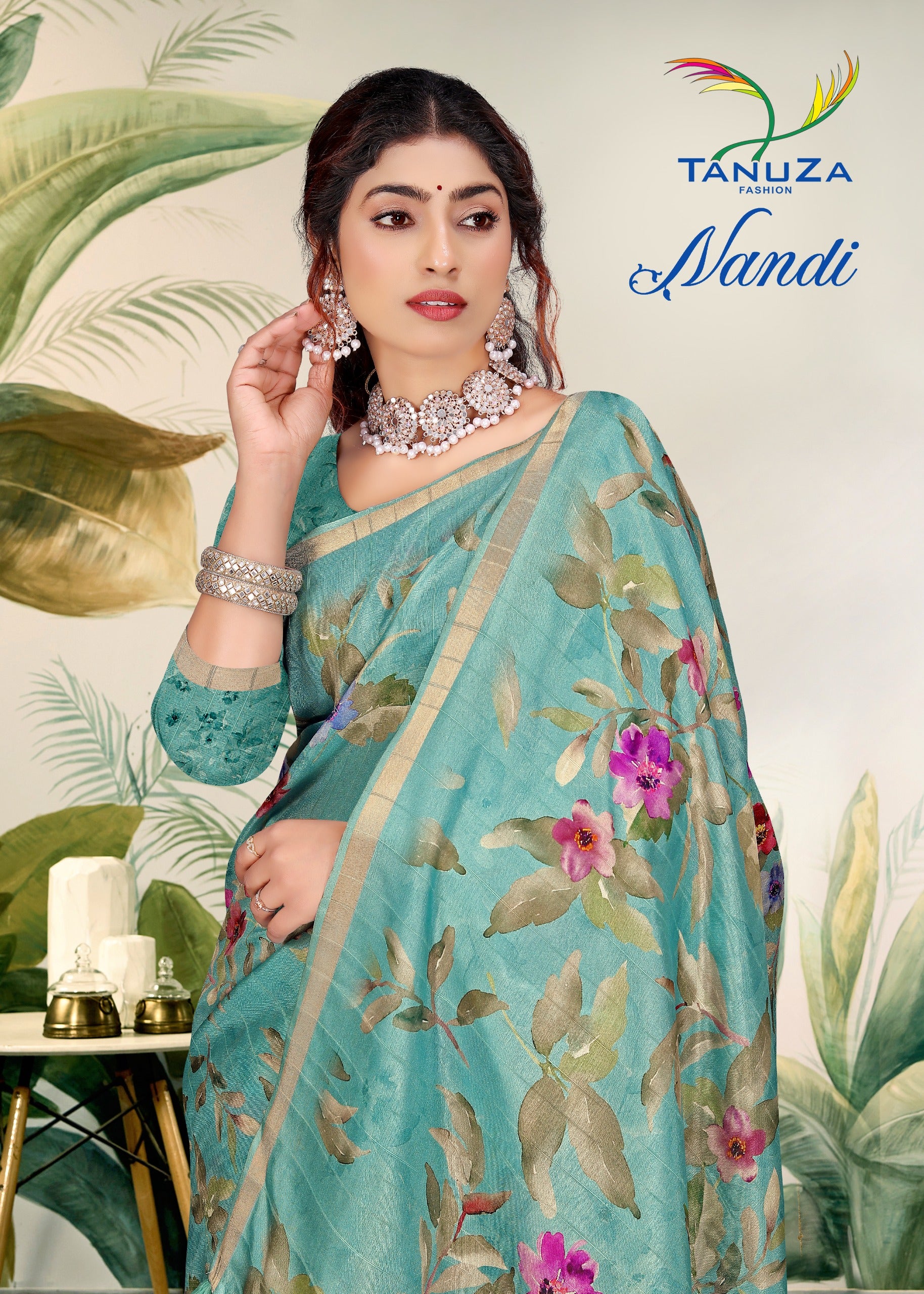 Electric Blue Handloom Silk Saree