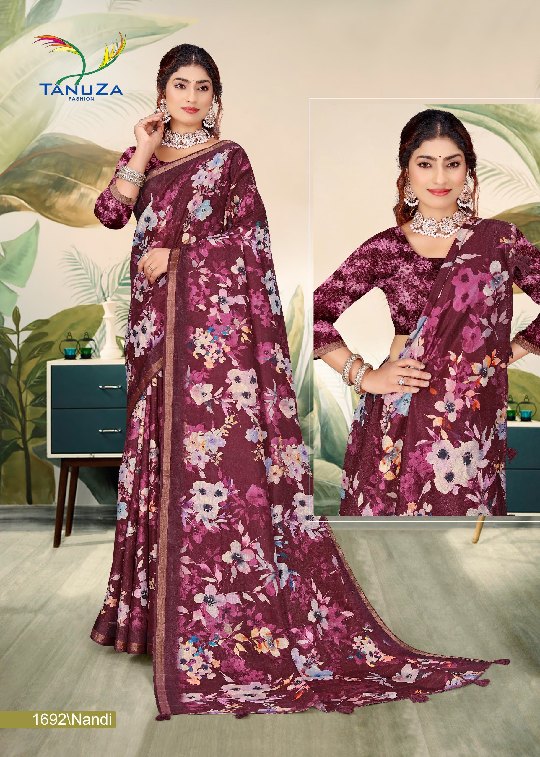 Maroon Handloom Silk Saree