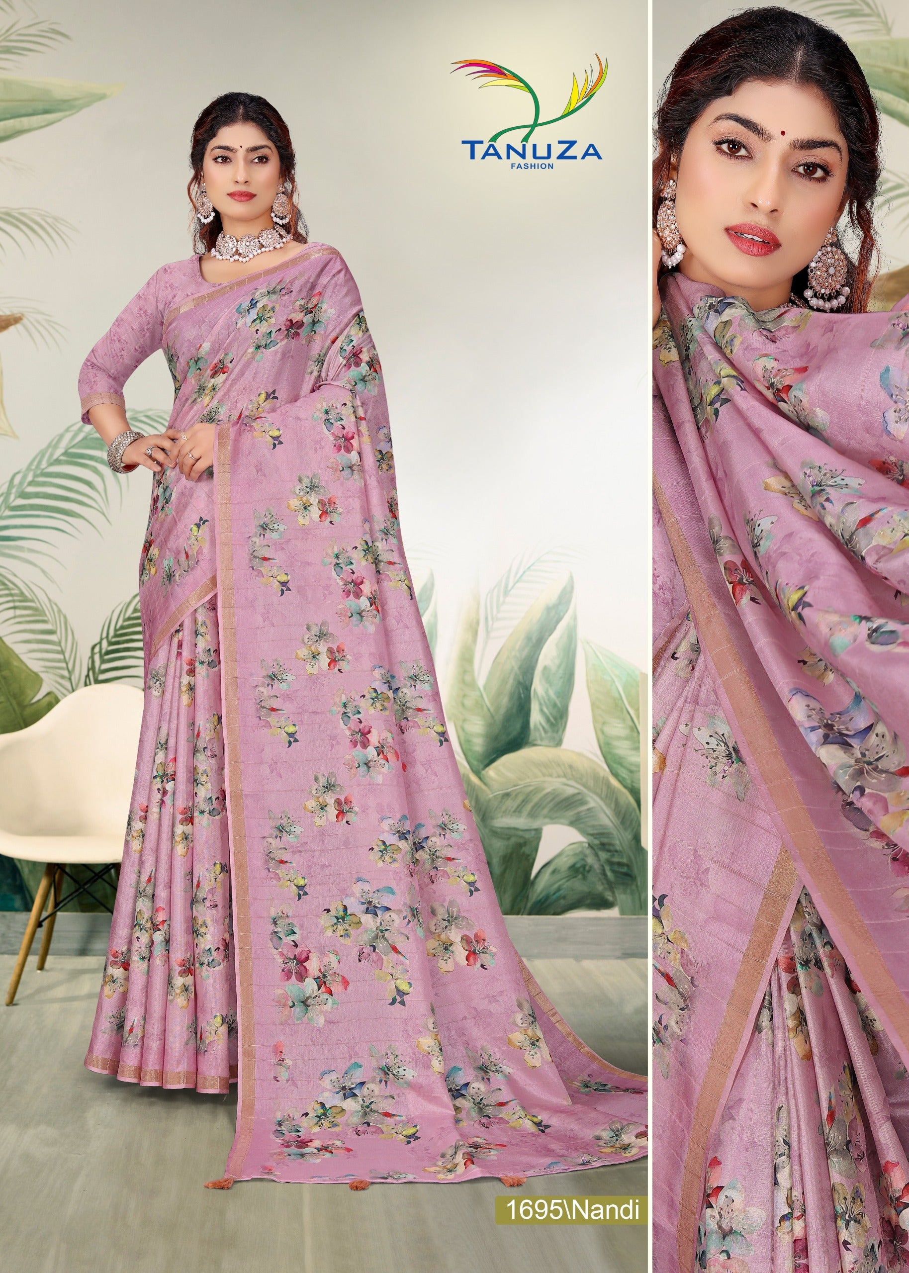 Smooth Baby Pink Handloom Silk Saree
